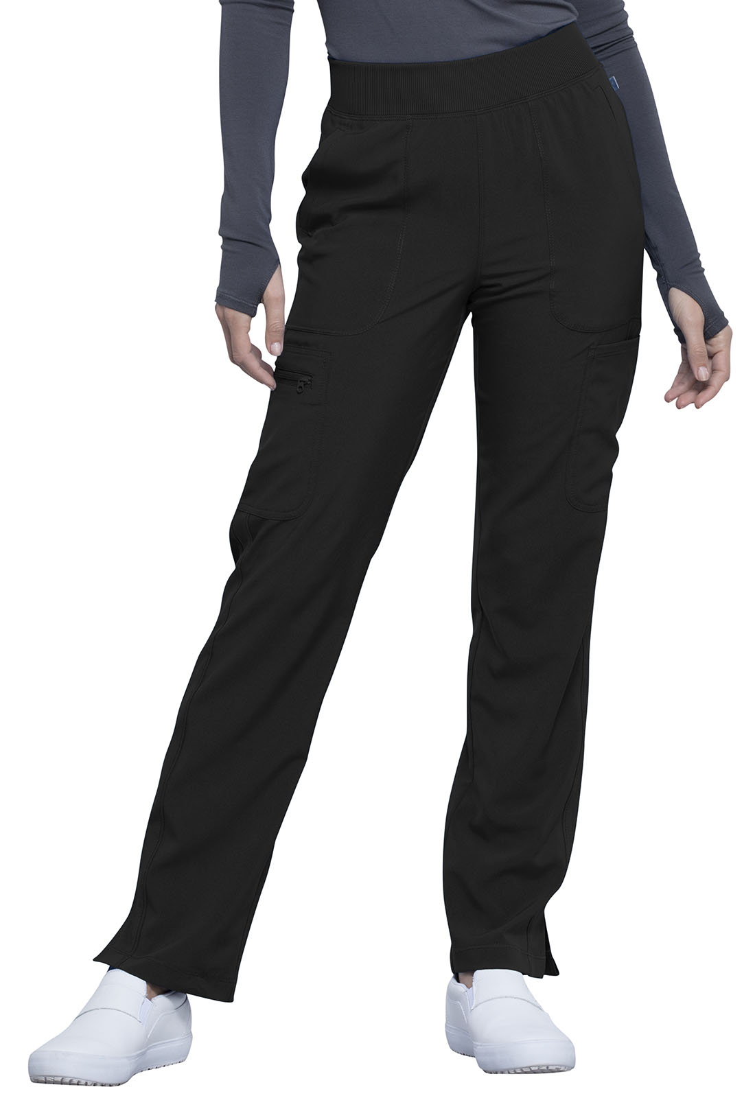 Mid Rise Tapered Leg Pull-on Pant