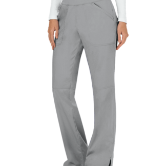 Cherokee Women's Mid Rise Straight Leg Petite Pull-on Pant