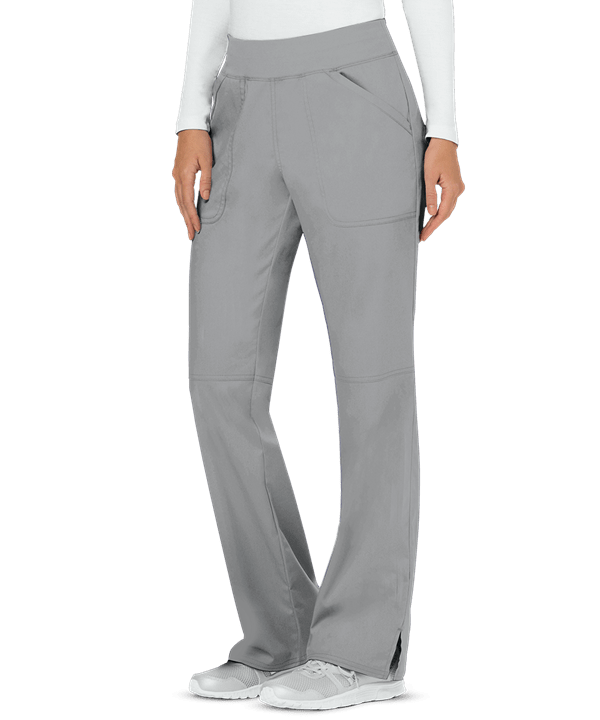 Cherokee Women's Mid Rise Straight Leg Petite Pull-on Pant