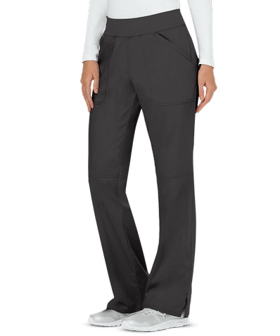 Cherokee Women's Mid Rise Straight Leg Petite Pull-on Pant - Image 2