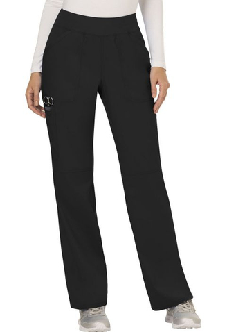 Cherokee Women's Tall Mid Rise Straight Leg Pull-On Pant - Image 2