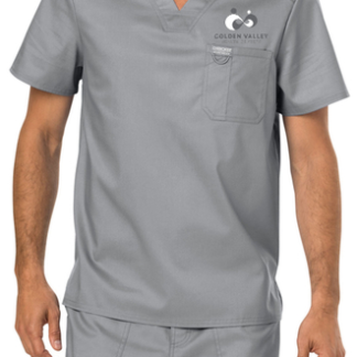 Cherokee Workwear Revolution Men's V-neck Scrub Tops