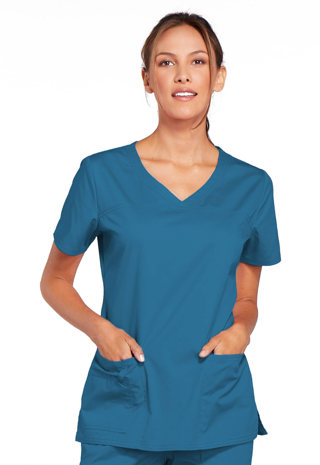 Cherokee Women's Workwear Scrubs Premium Core Stretch V-Neck Top - Image 10