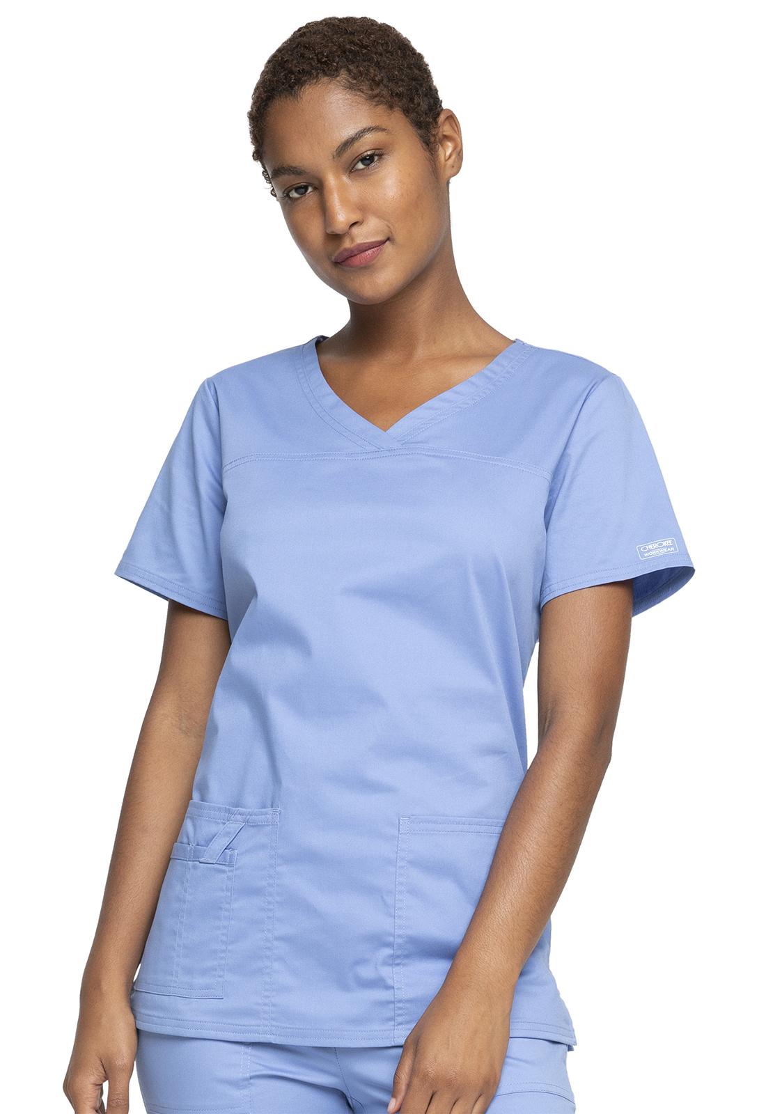 Cherokee Women's Workwear Scrubs Premium Core Stretch V-Neck Top - Image 8